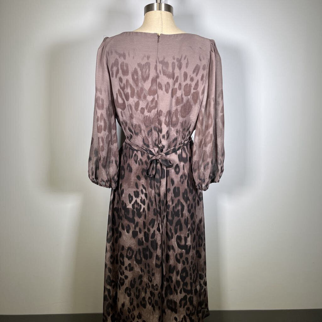 DKNY 3/4 Slv Animal Print Dress