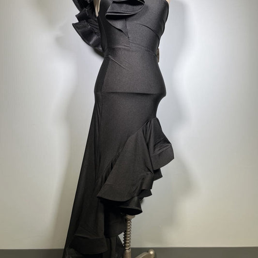 Windsor One Shoulder Ruffled Dress