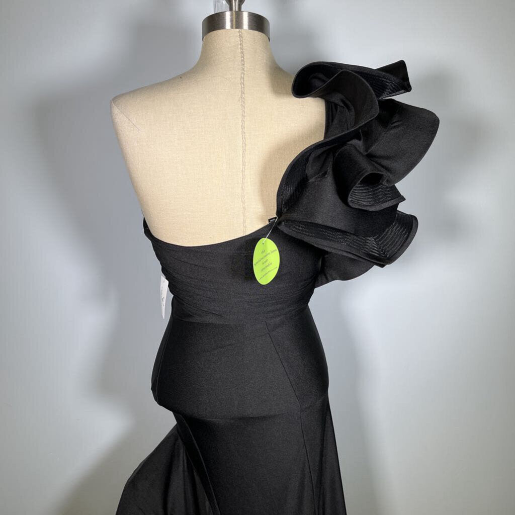 Windsor One Shoulder Ruffled Dress