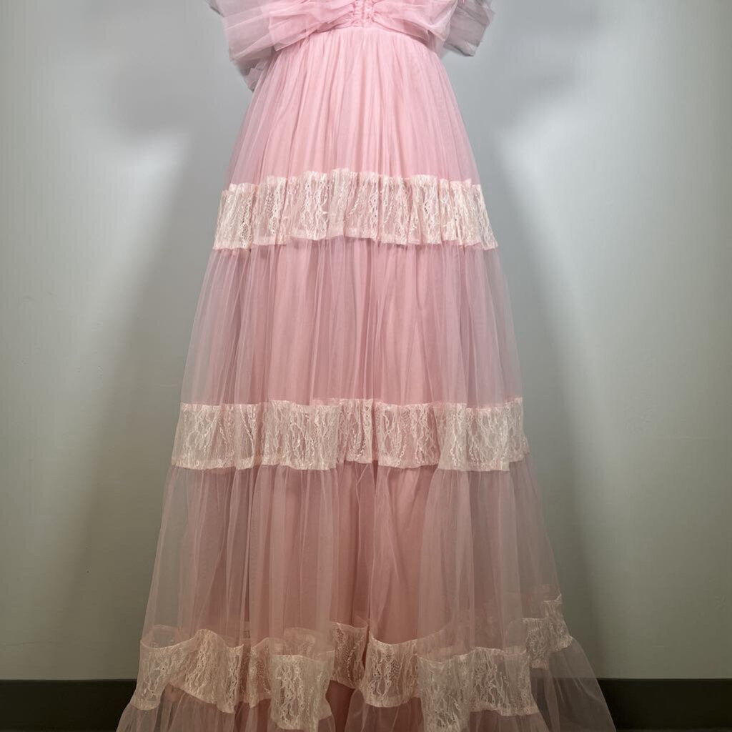 Lace & Beads Sheer Layered Dress
