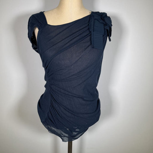Deletta S/s Bow Shoulder Shirt