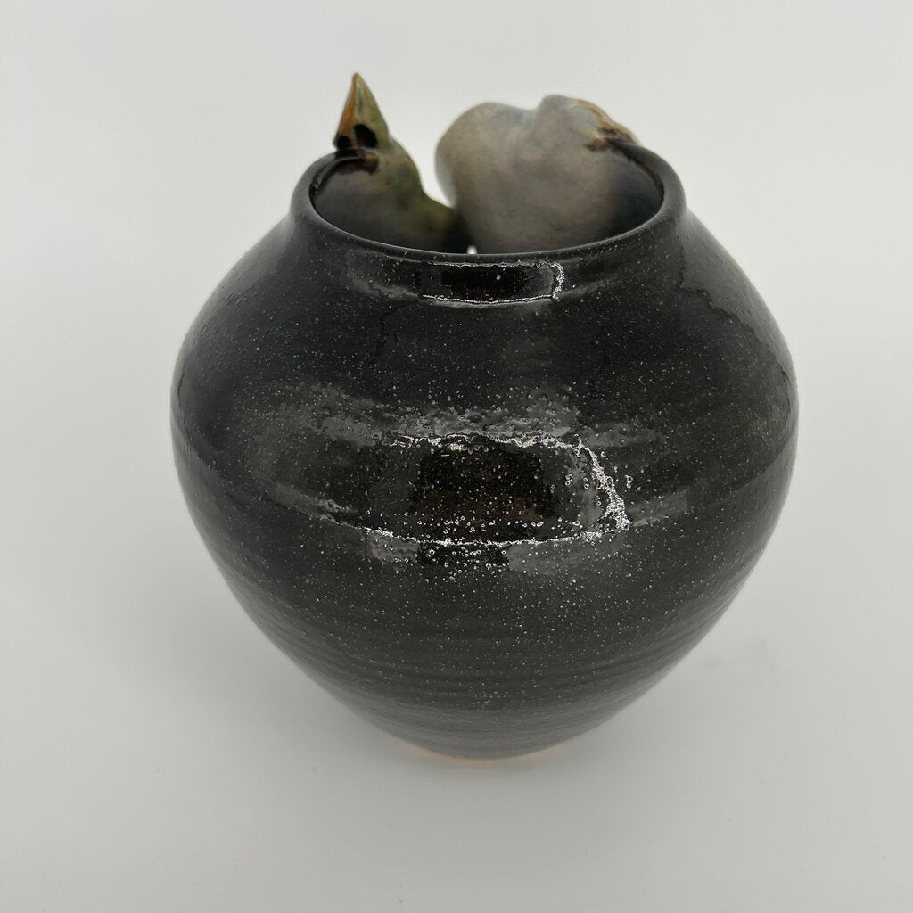Hand Potted Lily Vase