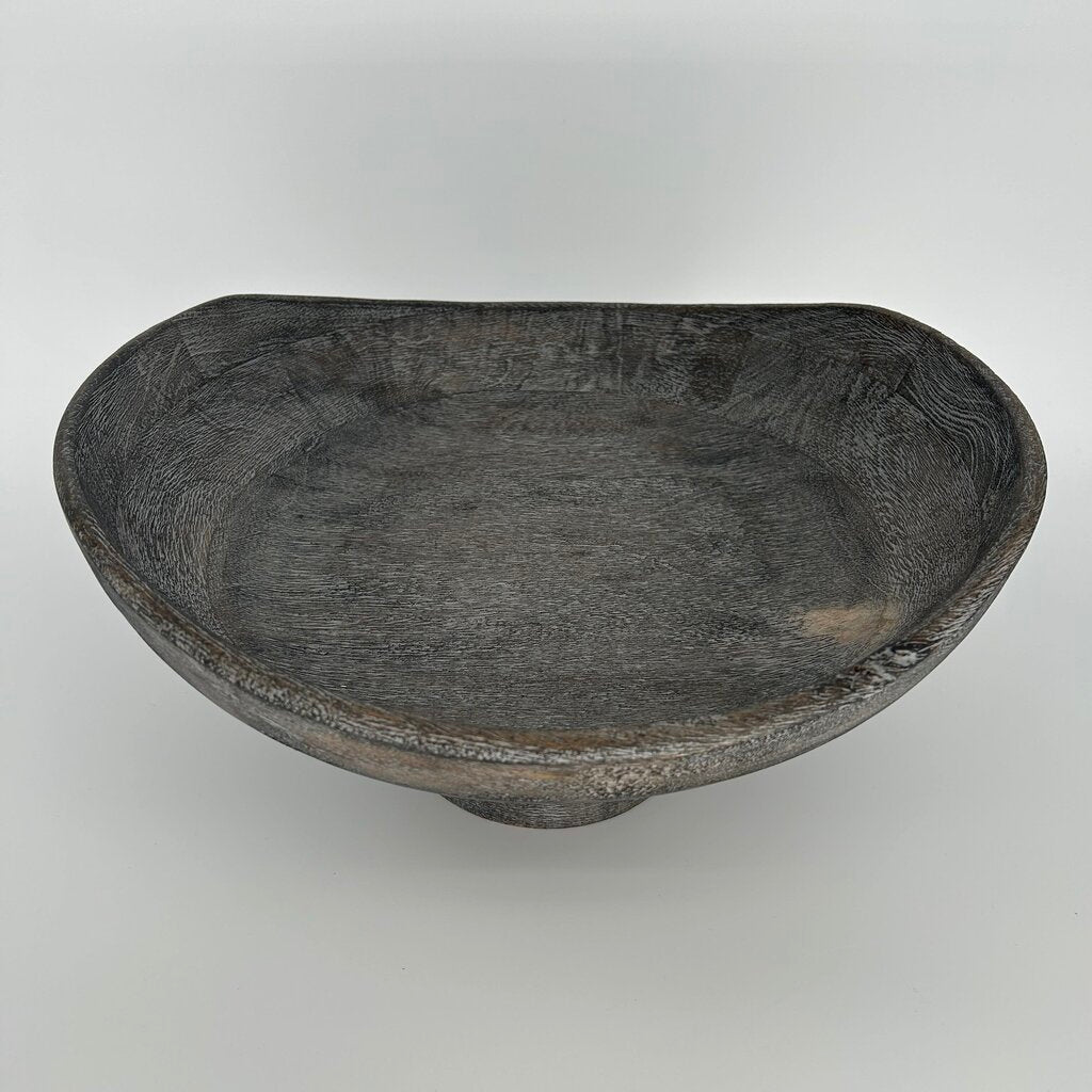 Wooden Pedestal Bowl