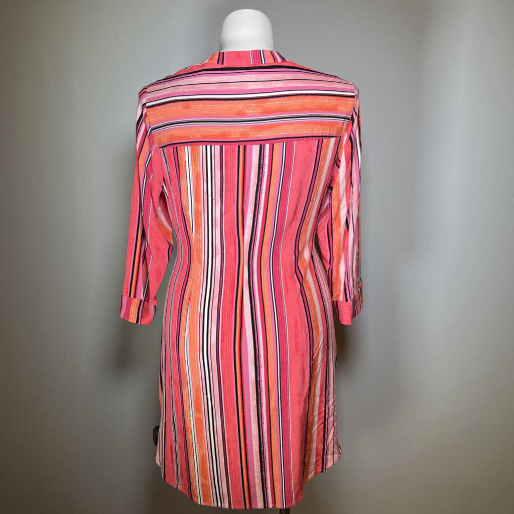 Nic + Zoe L/s Stripe Dress