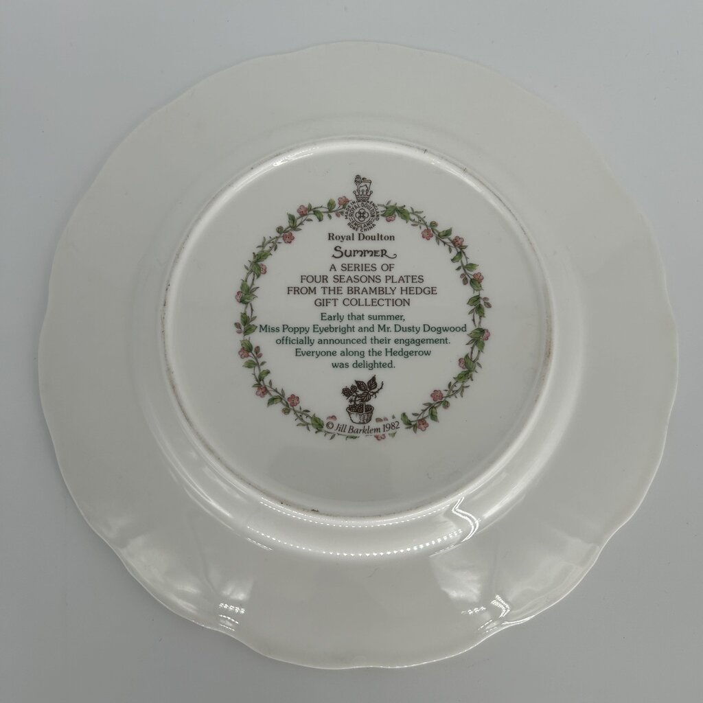 Brambly Hedge Summer Plate