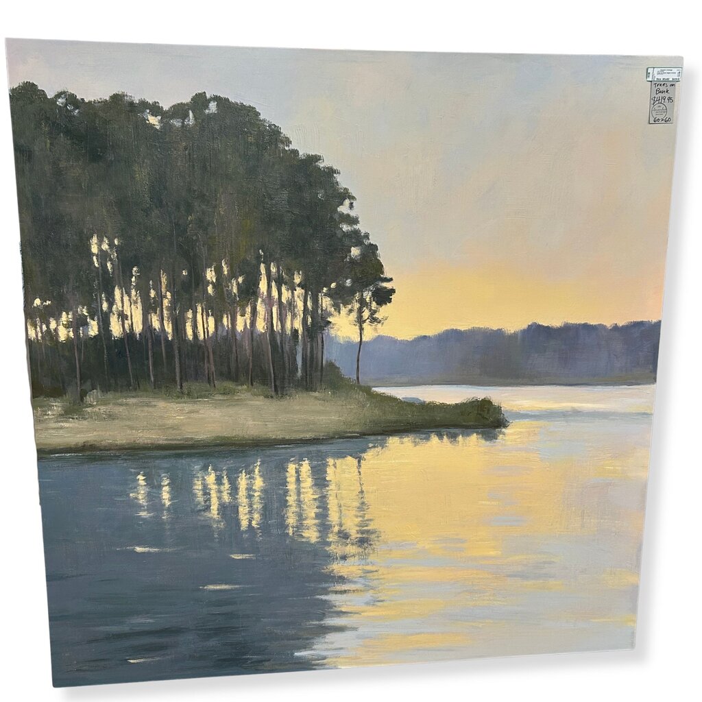 Trees on Bank Original Artwork