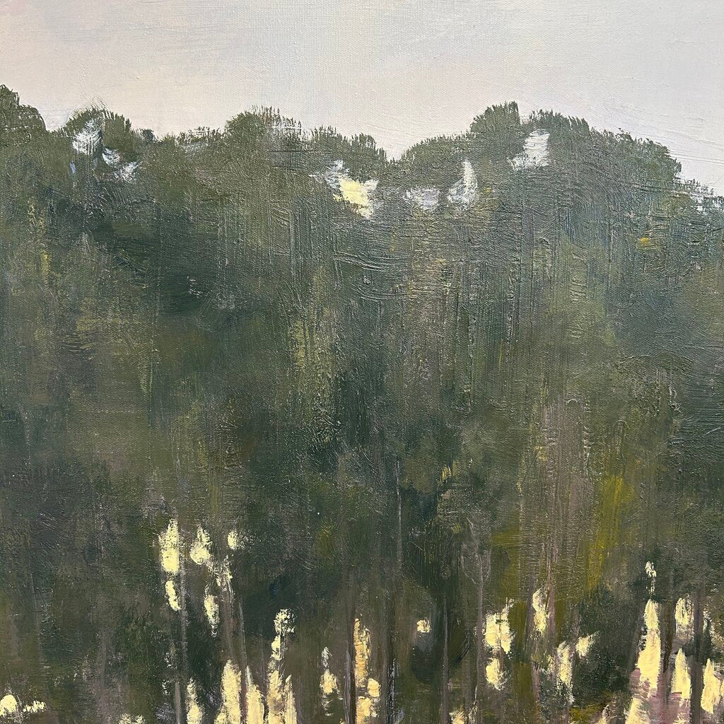 Trees on Bank Original Artwork
