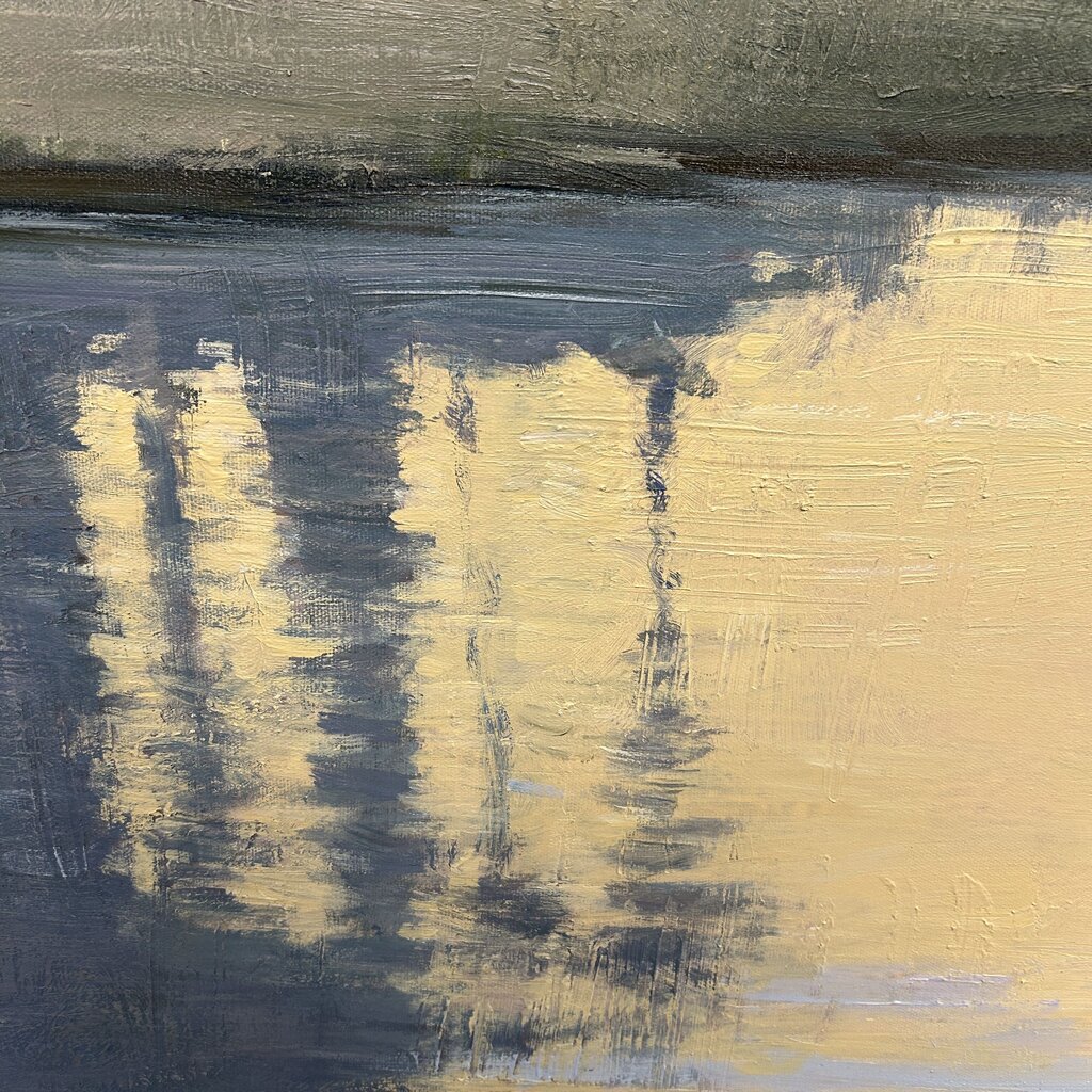 Trees on Bank Original Artwork