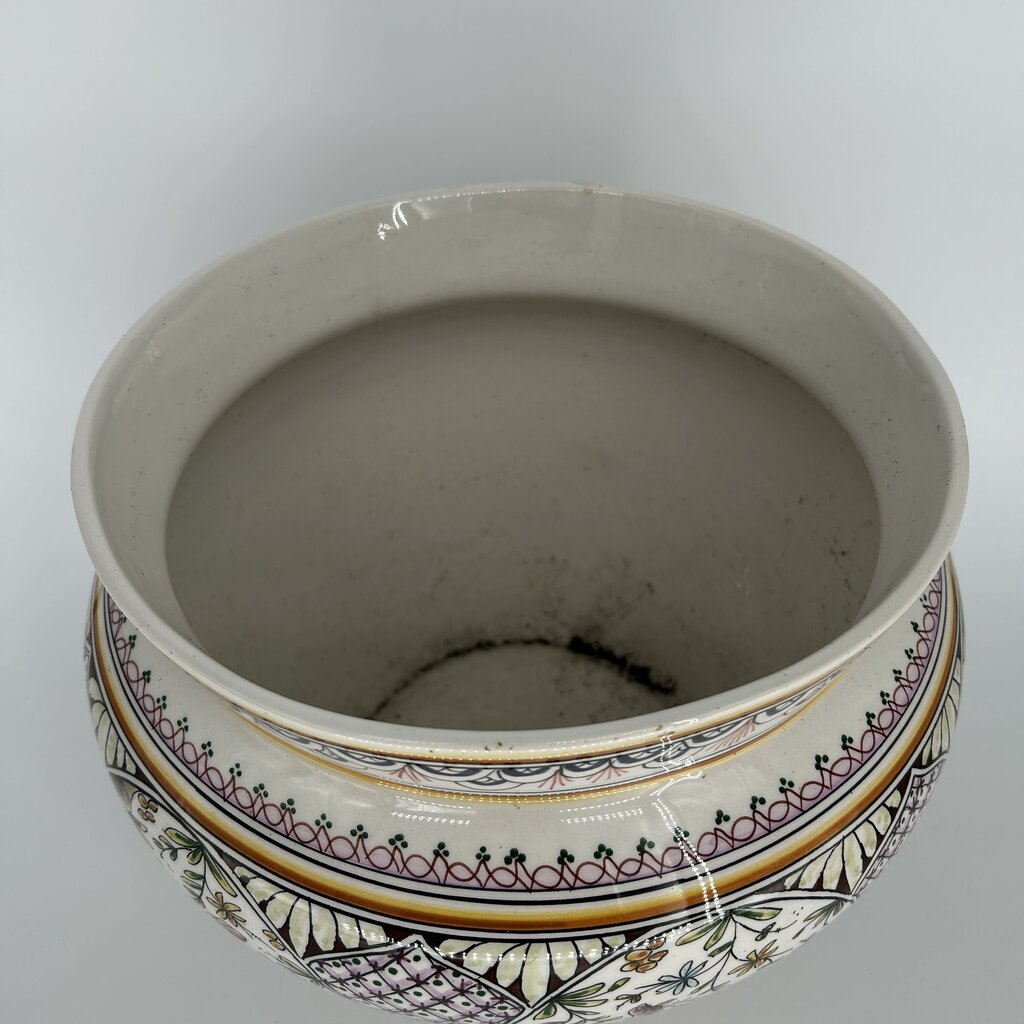 Floral Bird Motif Pot