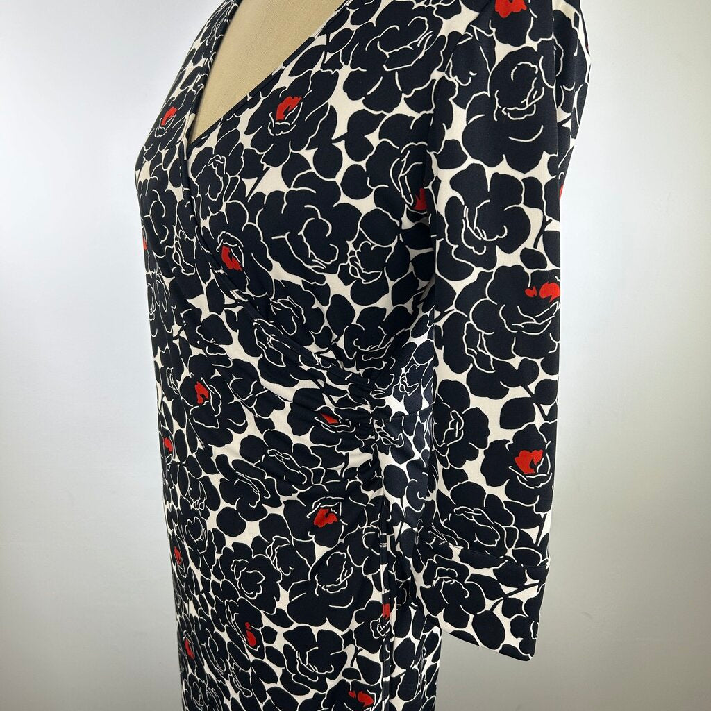 AK Anne Klein L/s Floral Dress
