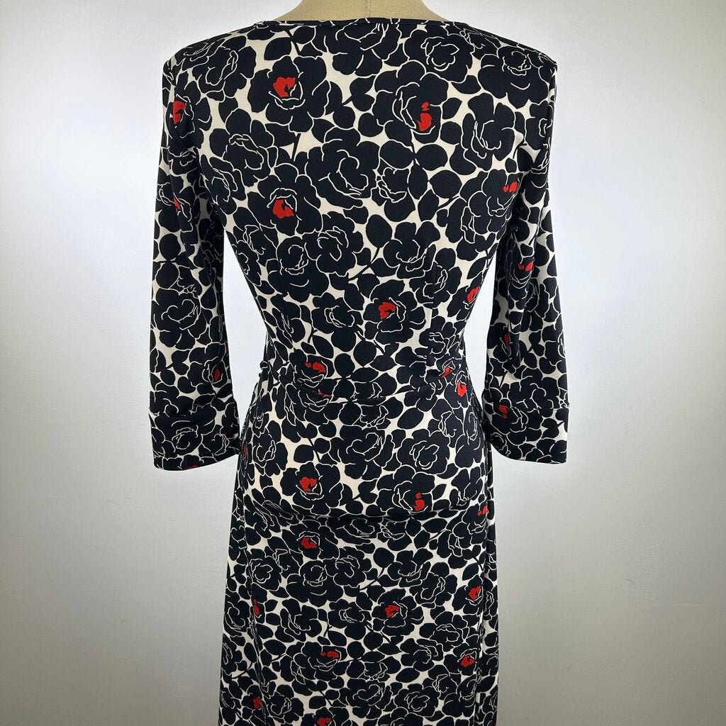 AK Anne Klein L/s Floral Dress