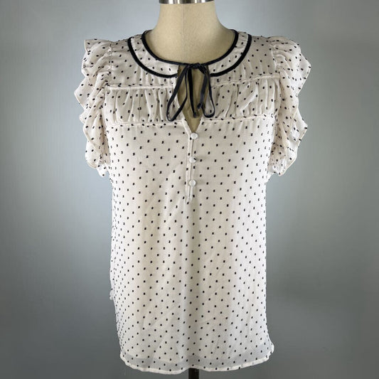 Loft S/s Dotted Print Shirt