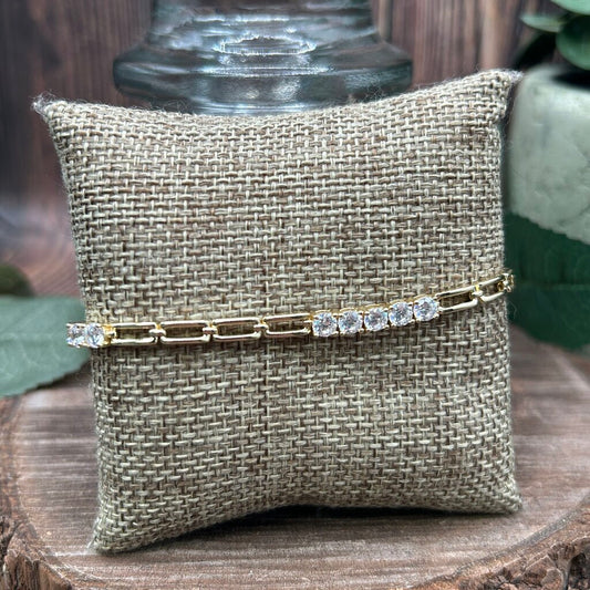 CZ Stone Tennis Bracelet