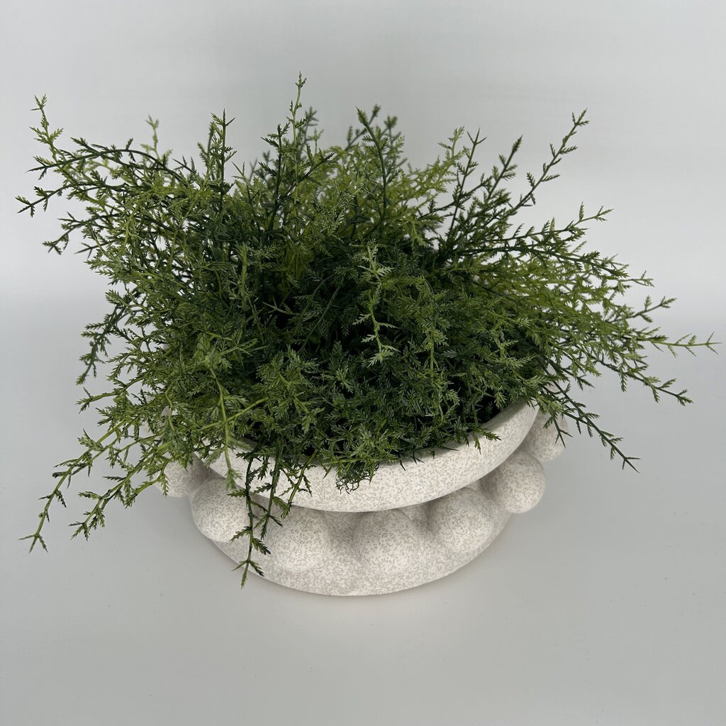 Faux Greenery in Planter