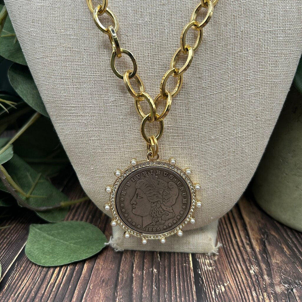 Lula N Lee Liberty Coin Necklace