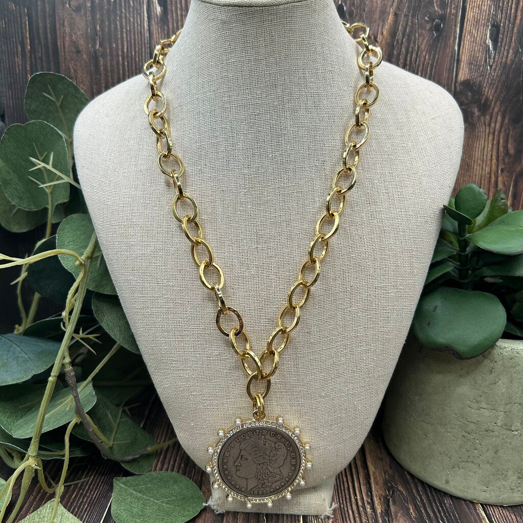 Lula N Lee Liberty Coin Necklace