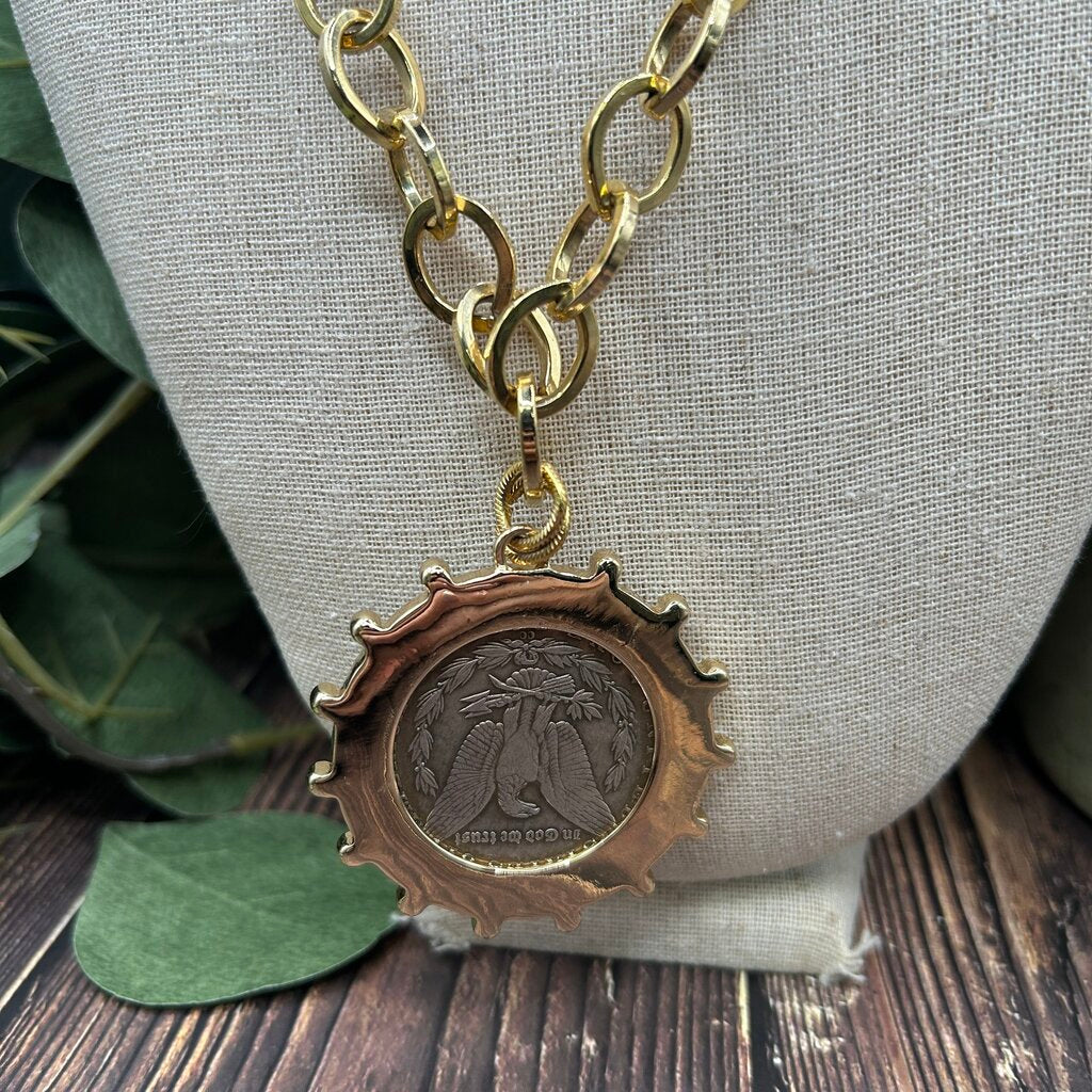 Lula N Lee Liberty Coin Necklace