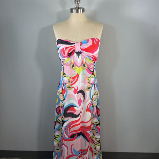 TO by Gia Mattiolo Strapless Maxi Dress