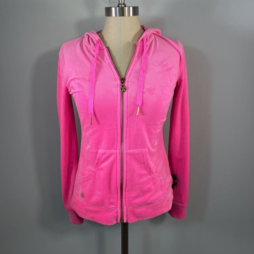 Lilly Pulitzer Velour Zip Hoodie