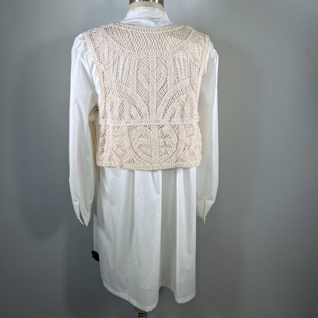 Anniewear L/s Dress w/Crochet Vest