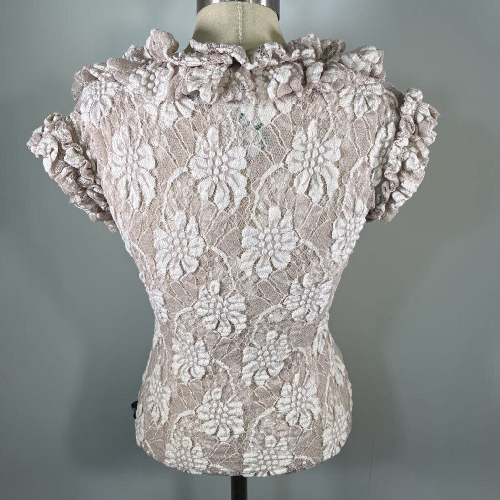 Angela Keslar S/s Lace Blouse