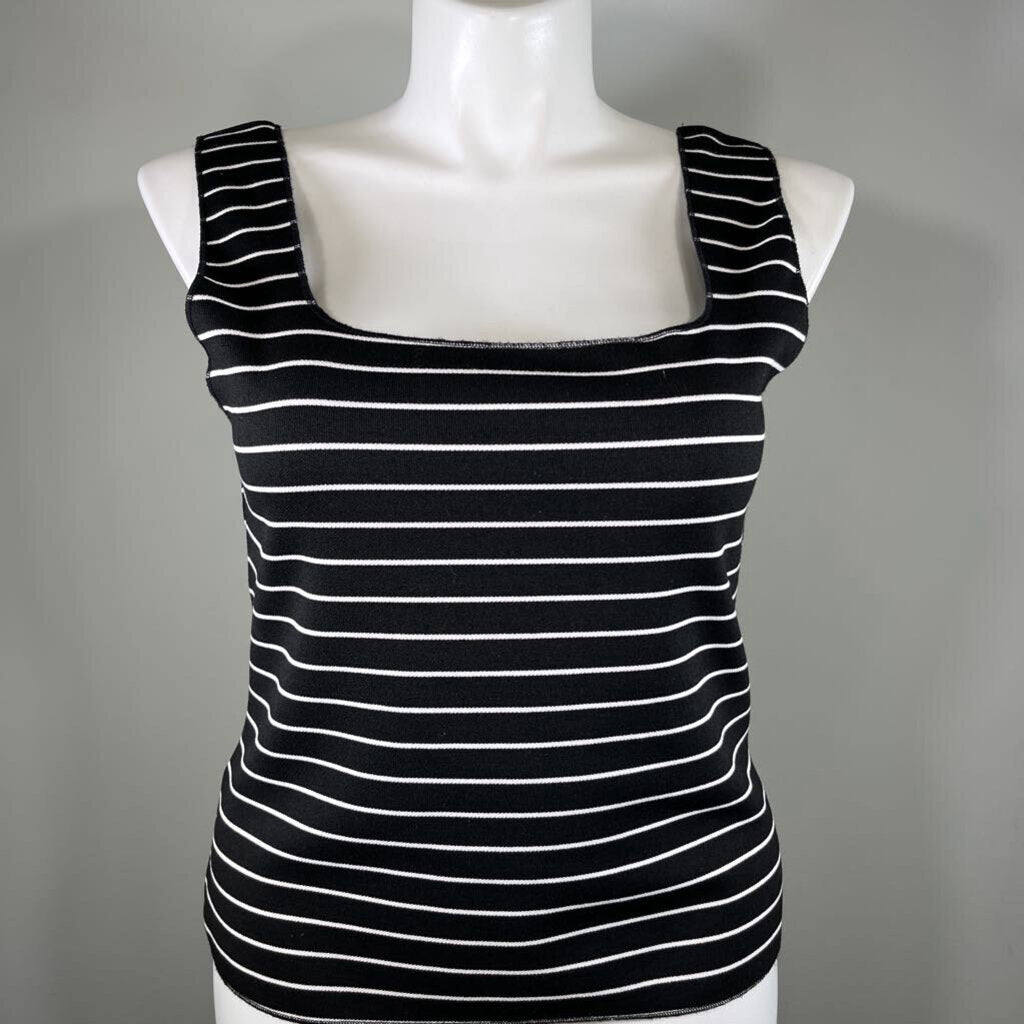Maeve Slvls Stripe Shirt