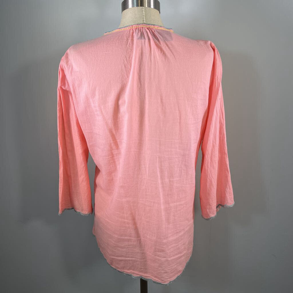 Johnny Was L/s Embroidered Shirt