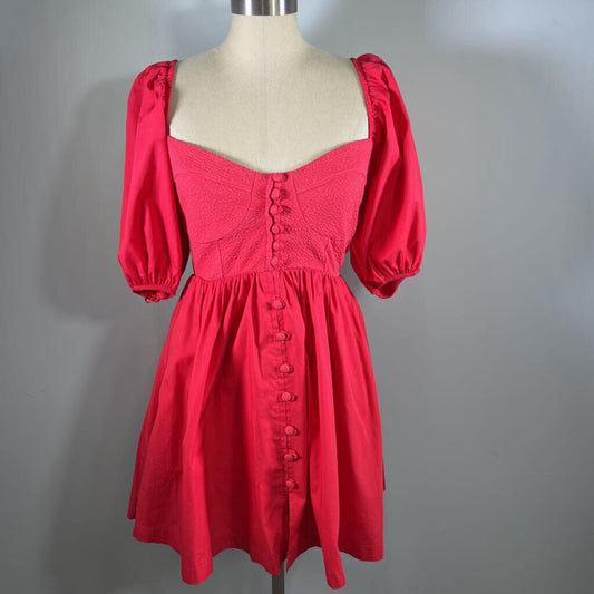 Maeve Puff Slv Mini Dress