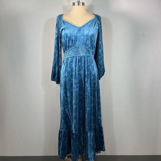 Modcloth L/s Velour Maxi Dress