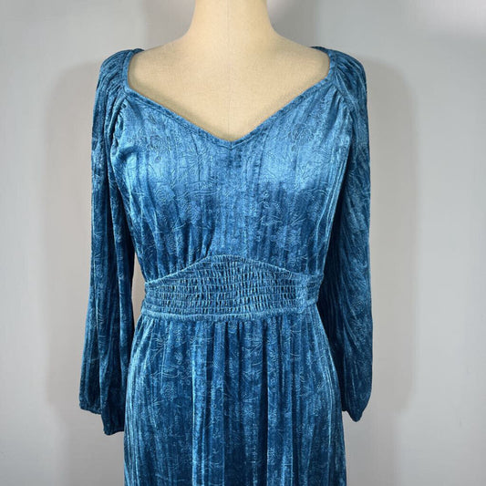 Modcloth L/s Velour Maxi Dress