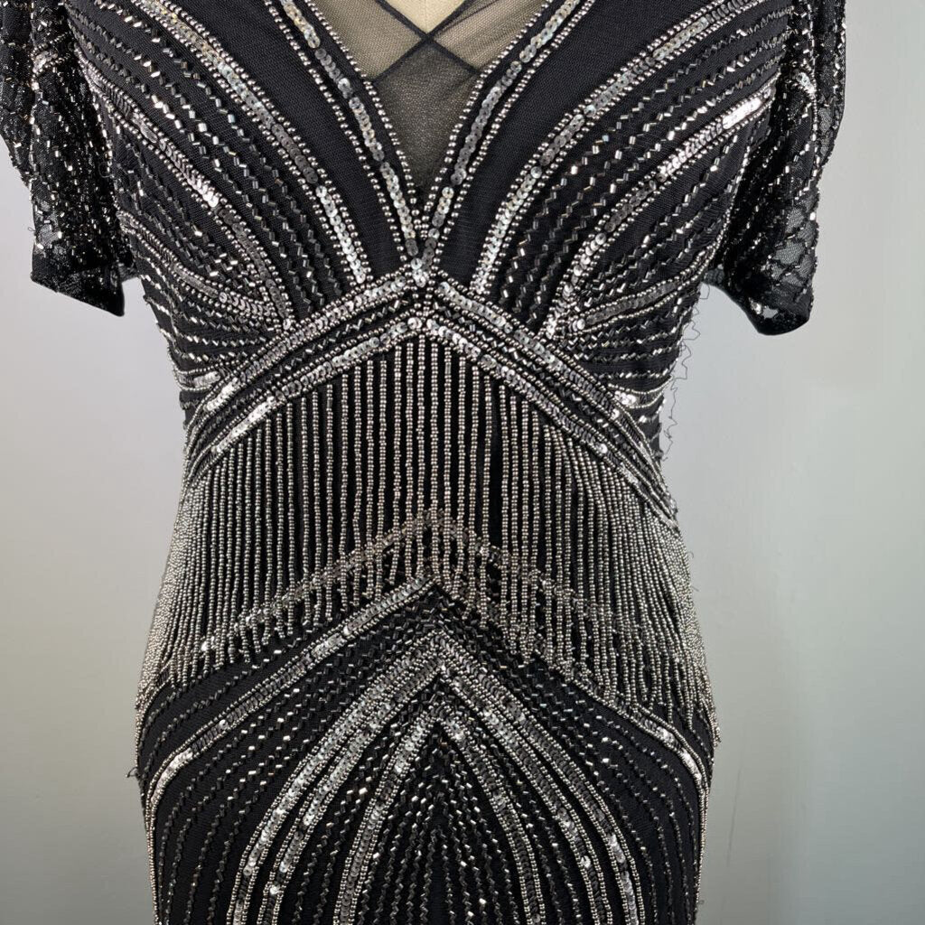 Adrianna Papell S/s Beaded Dress