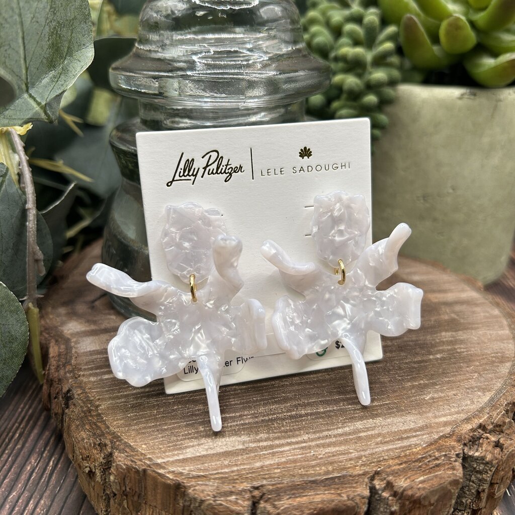 Lilly Pulitzer x Lele Sadoughi Flower Earrings