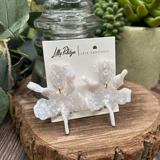 Lilly Pulitzer x Lele Sadoughi Flower Earrings