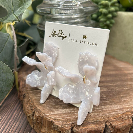 Lilly Pulitzer x Lele Sadoughi Flower Earrings