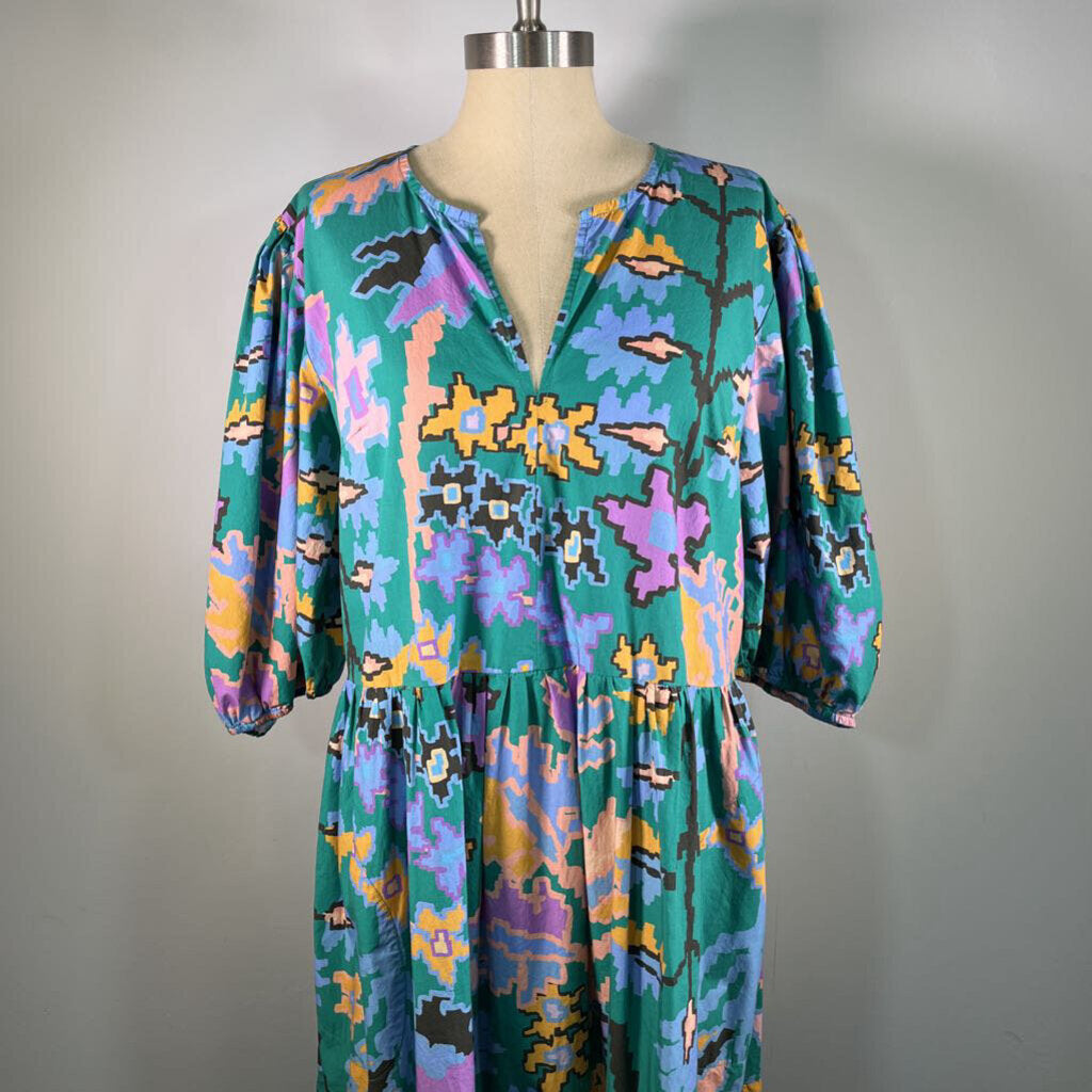 Oliphant 3/4 Slv Maxi Dress