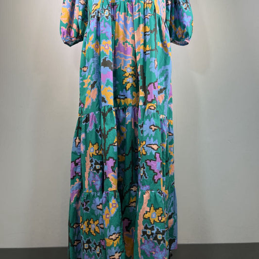 Oliphant 3/4 Slv Maxi Dress