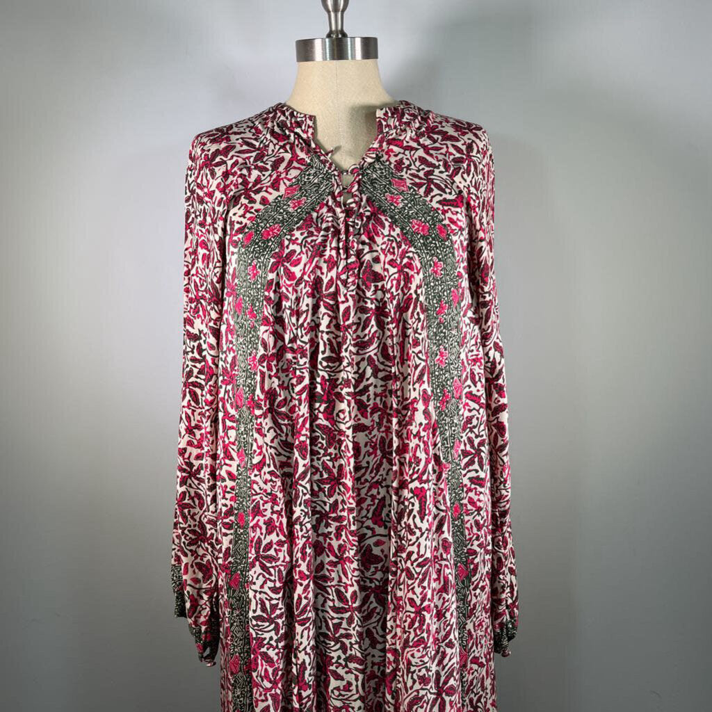 Natalie Martin L/s Silk Maxi Dress