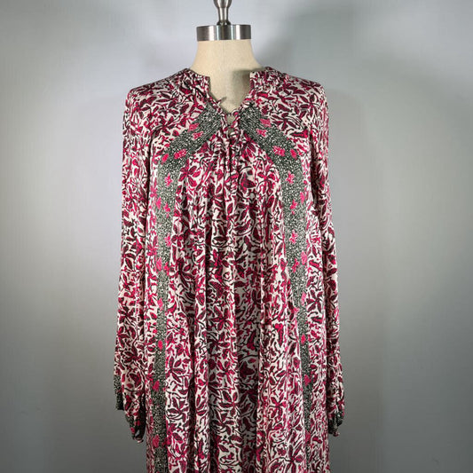 Natalie Martin L/s Silk Maxi Dress