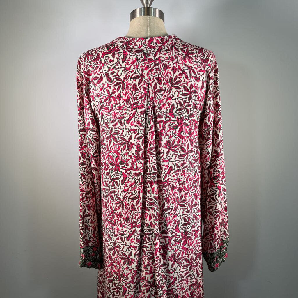 Natalie Martin L/s Silk Maxi Dress