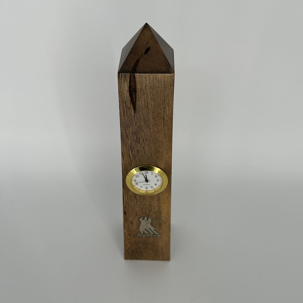 Wooden Obelisk Clock