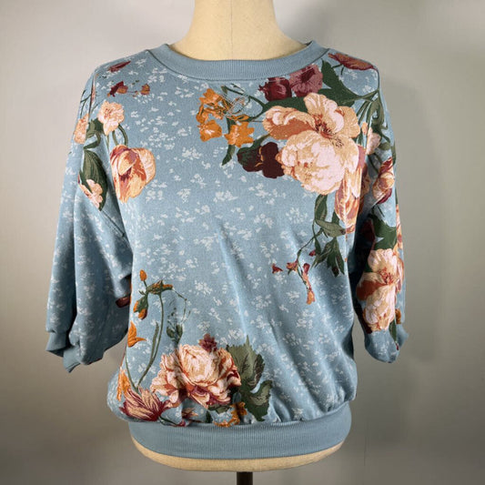 Pilcro Floral Sweatshirt