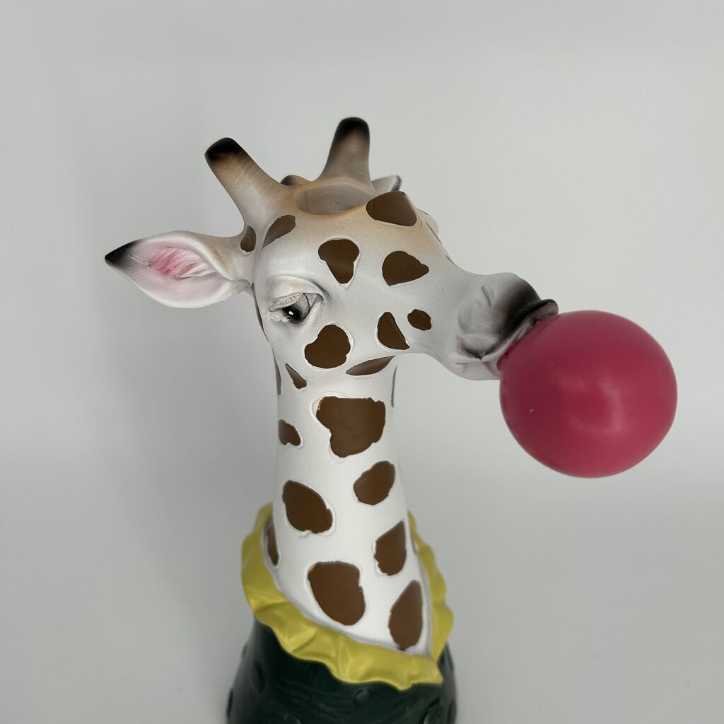 Giraffe Blowing Bubblegum Vase