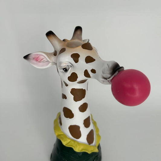 Giraffe Blowing Bubblegum Vase