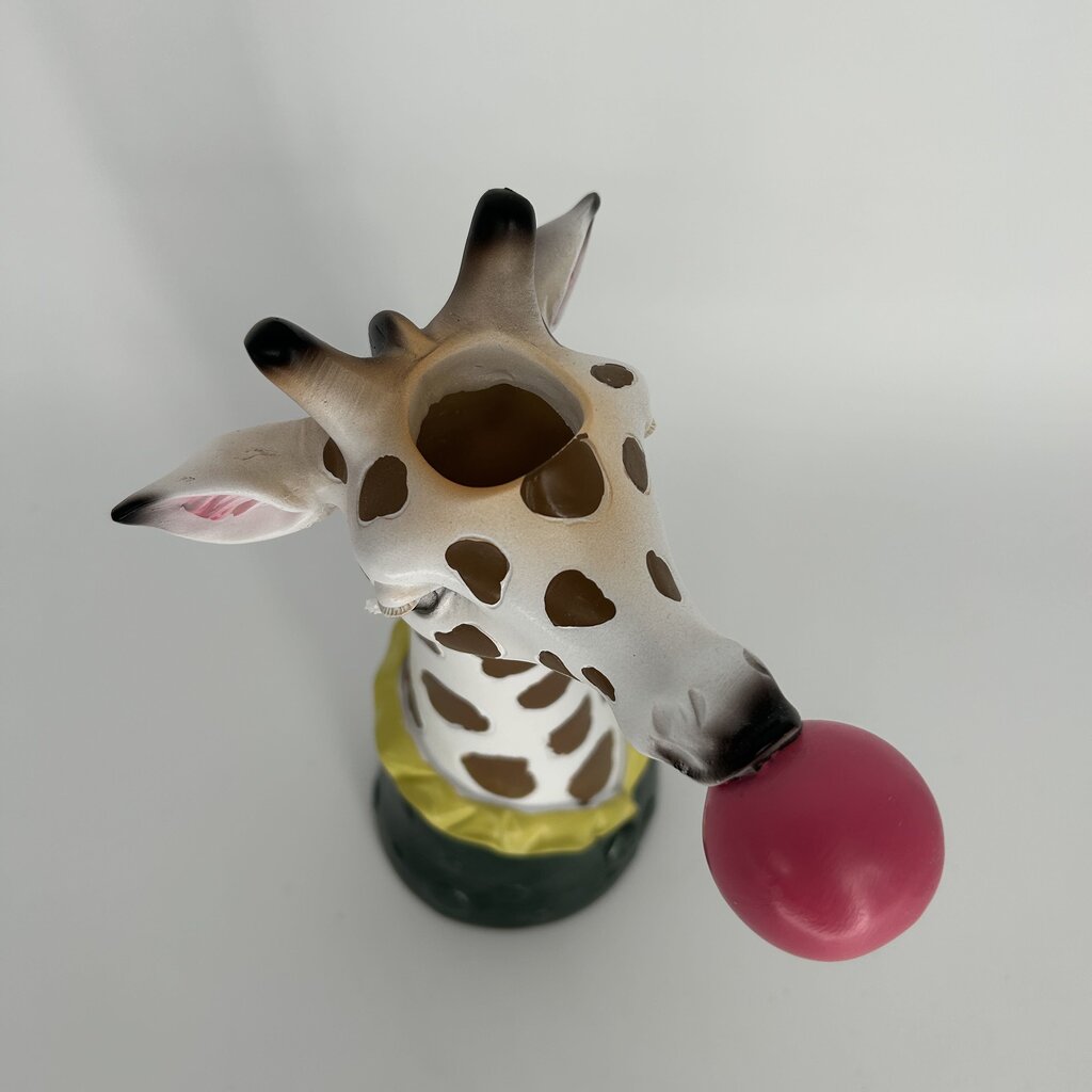 Giraffe Blowing Bubblegum Vase
