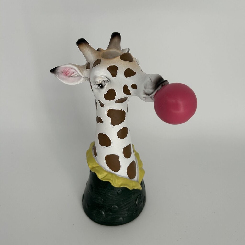 Giraffe Blowing Bubblegum Vase