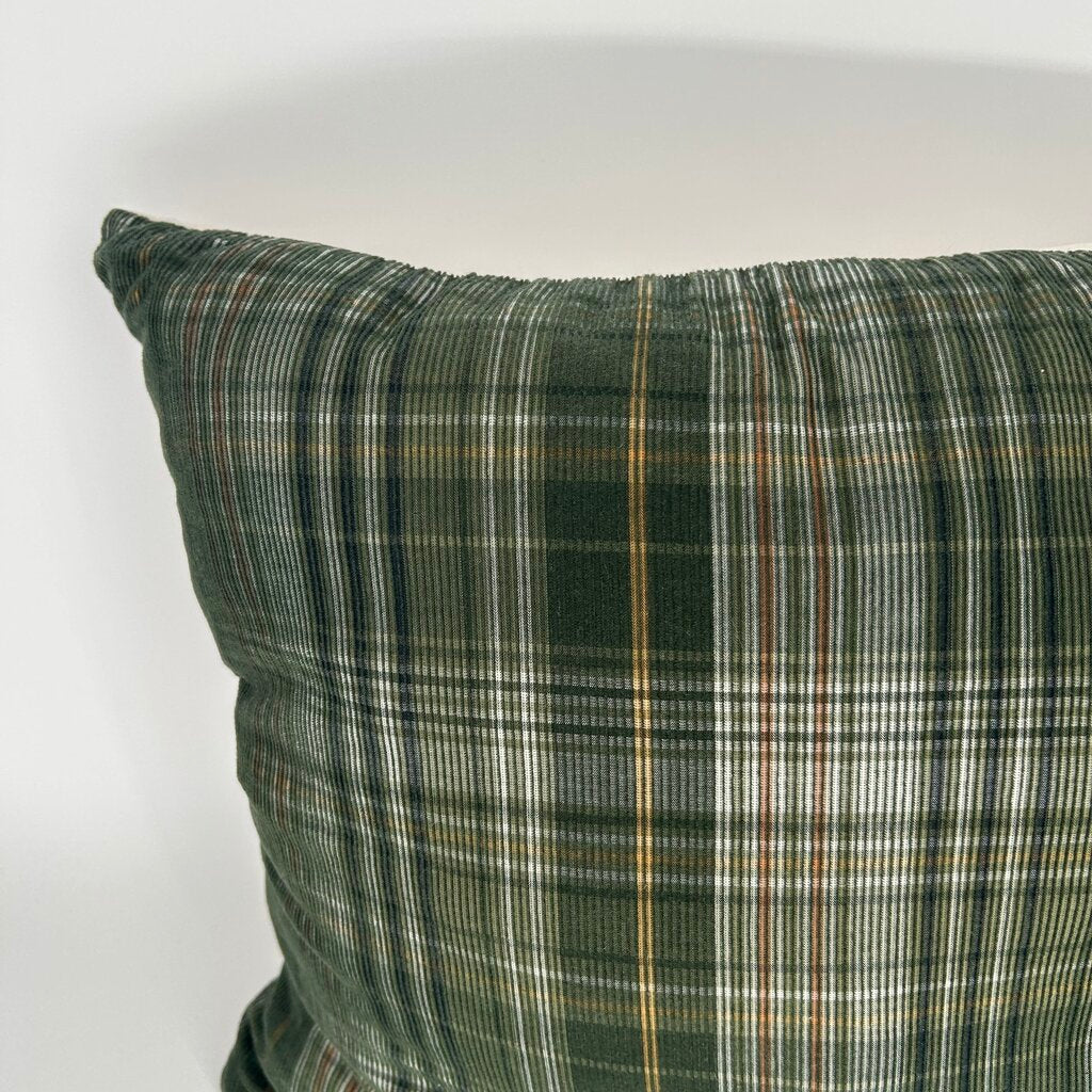Ribbed Plaid Pillow