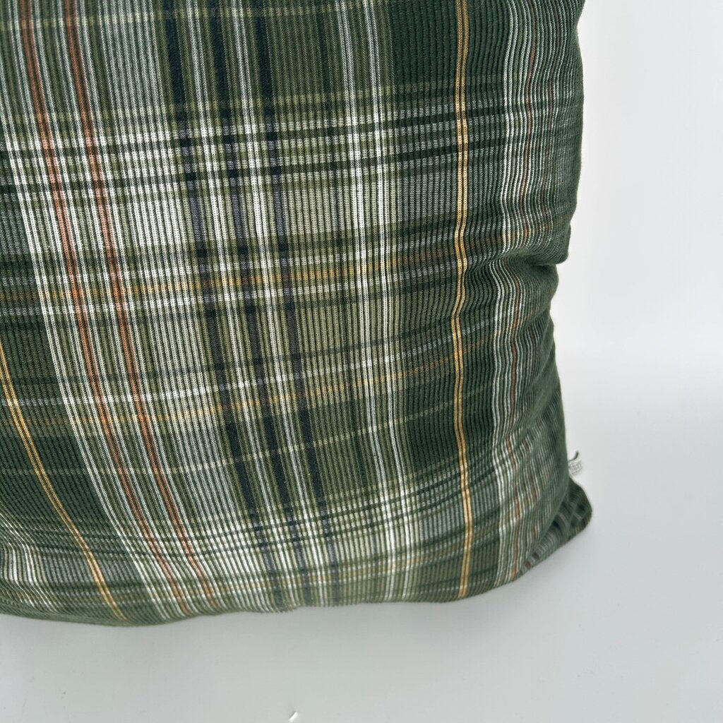 Ribbed Plaid Pillow