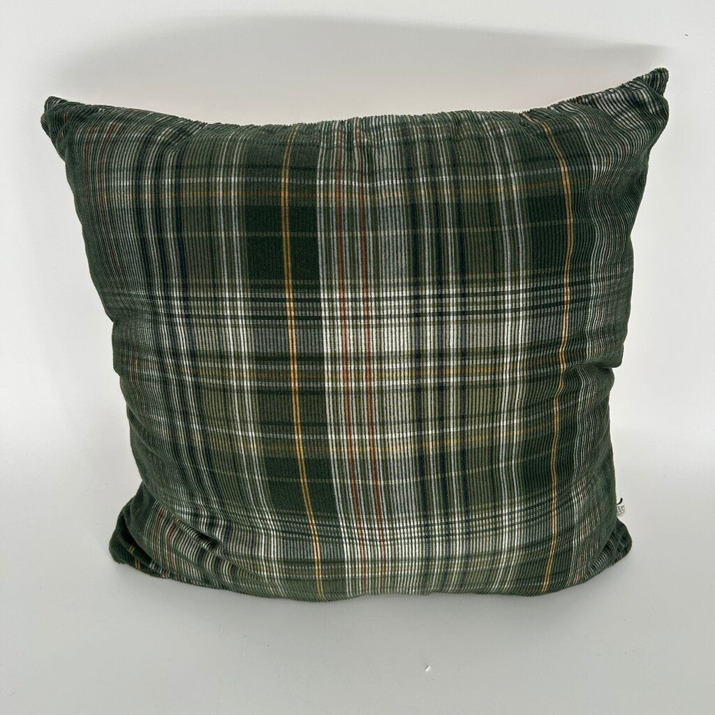 Ribbed Plaid Pillow