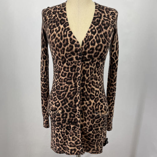 Saks Fifth Avenue Animal Print Cardigan