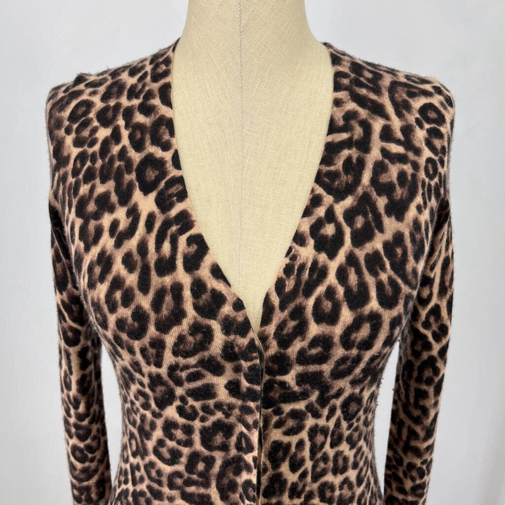 Saks Fifth Avenue Animal Print Cardigan